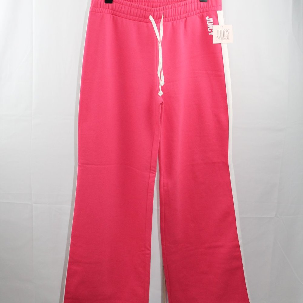 Juicy Couture Lounge Pants M Pink Wide Leg NEW